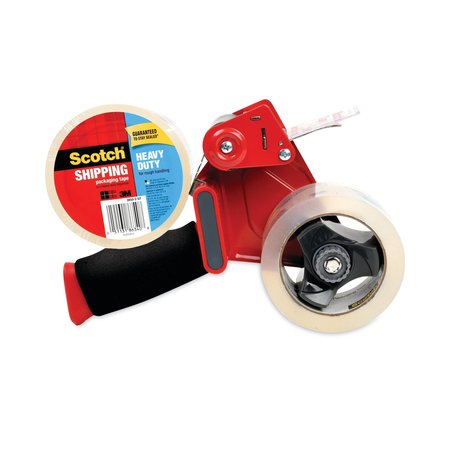 SCOTCH Packaging Tape Dispenser with Two Rolls of Tape, 1.88 x 54.6yds 3850-2-ST